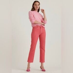 Lucky Brand Mid Rise Slim Fit Cropped Corduroy Jeans Size 12